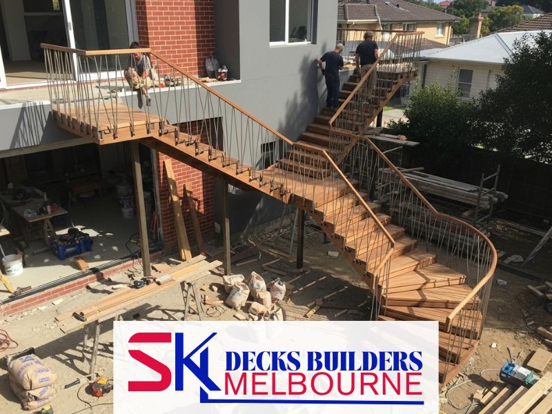 deck lighting installation